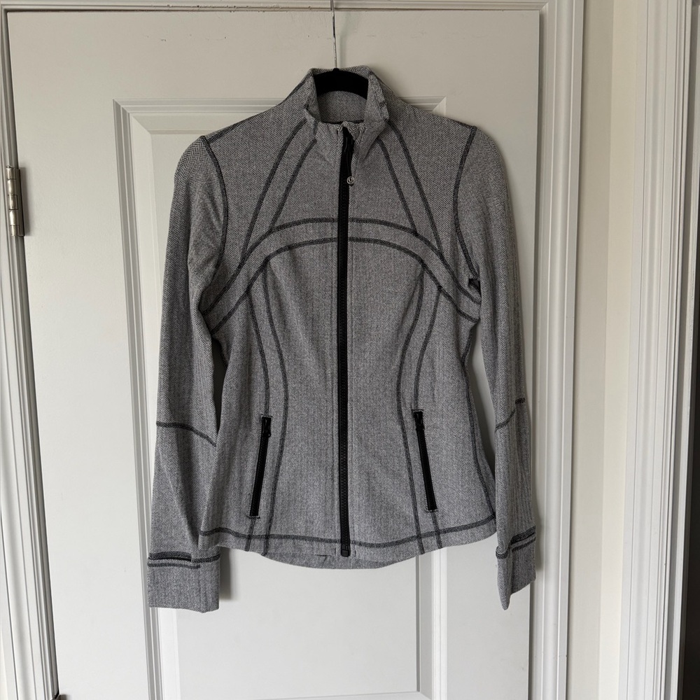 Lululemon Herringbone Gray Define Jacket - Picture 2 of 8